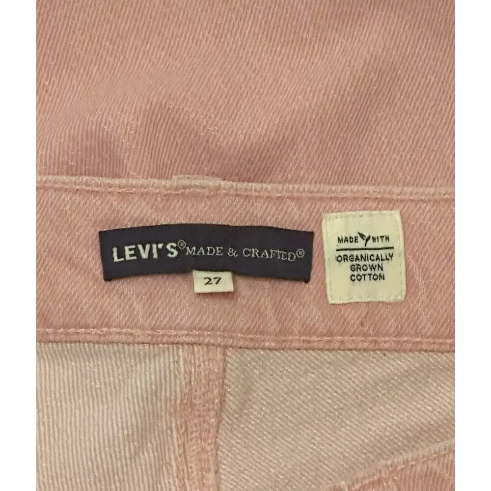LEVI'S Riviera Shorts Bermuda Shorts Twill Rose Pink Relaxed Mid Rise Stretch
